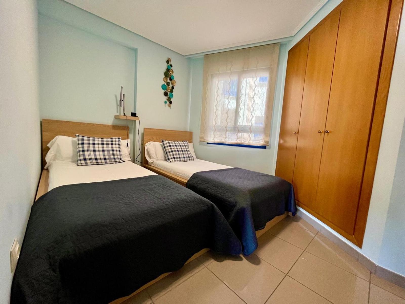Blue Beach Apartment+Oceanview+Private Parking Valencia Eksteriør billede